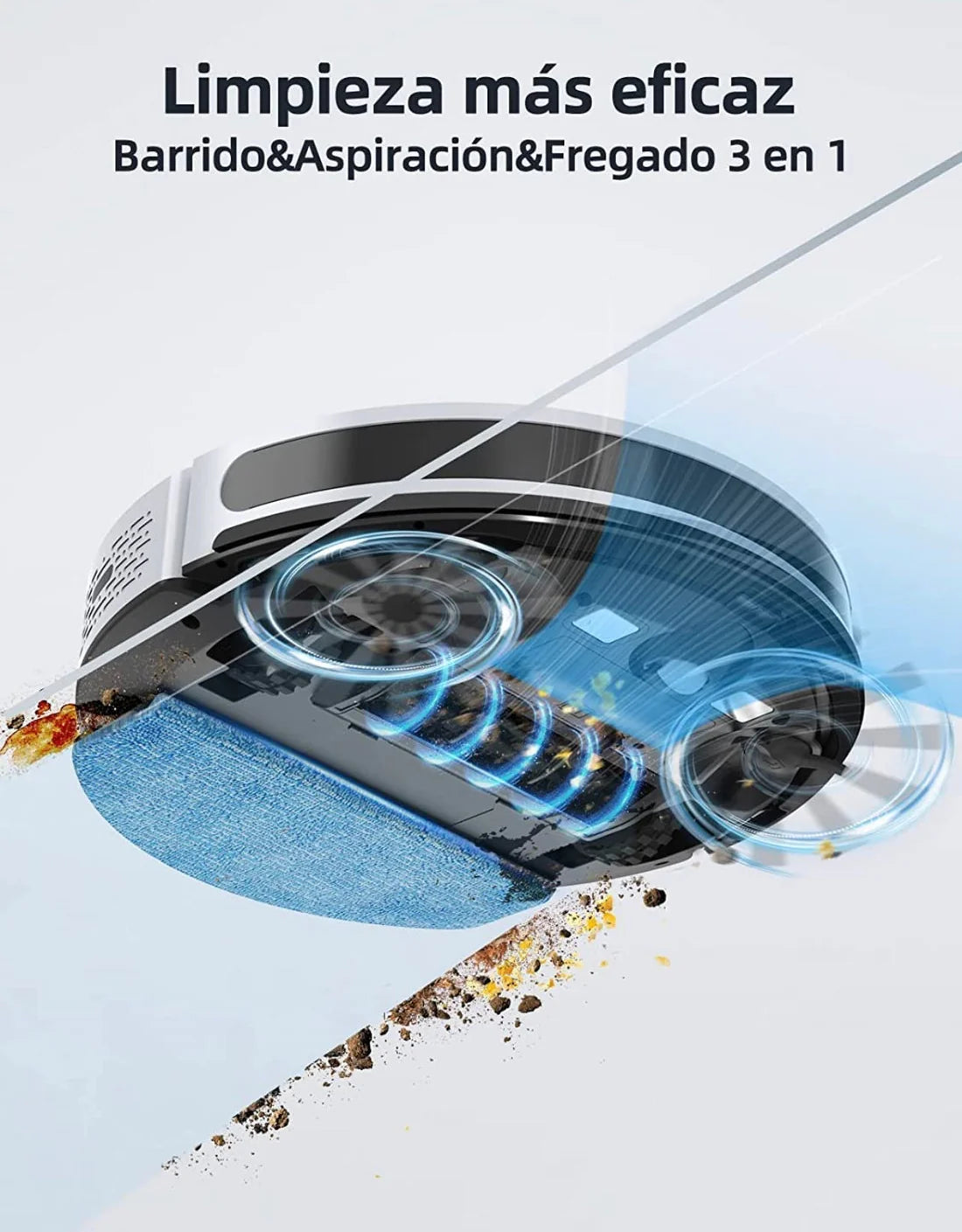 ¡Robot Aspirador 3 en 1: Tu Aliado Definitivo para un Hogar Impecable!